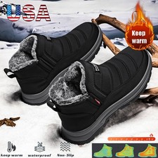 Men's Winter Ankle Boots Outdoor Anti-Slip Warm Comfortable Snow Boots