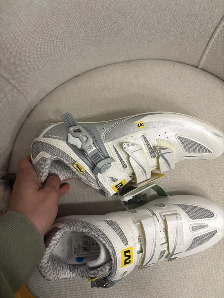Zapatillas deportivas Mavic para mujer blancas plateadas GIOVA talla 8 Foto 4 de 4