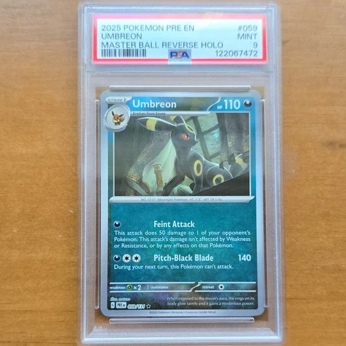 The Pokémon Company 2025 Umbreon 059 Sv: Prismatic Evolutions Master Ball Rever…