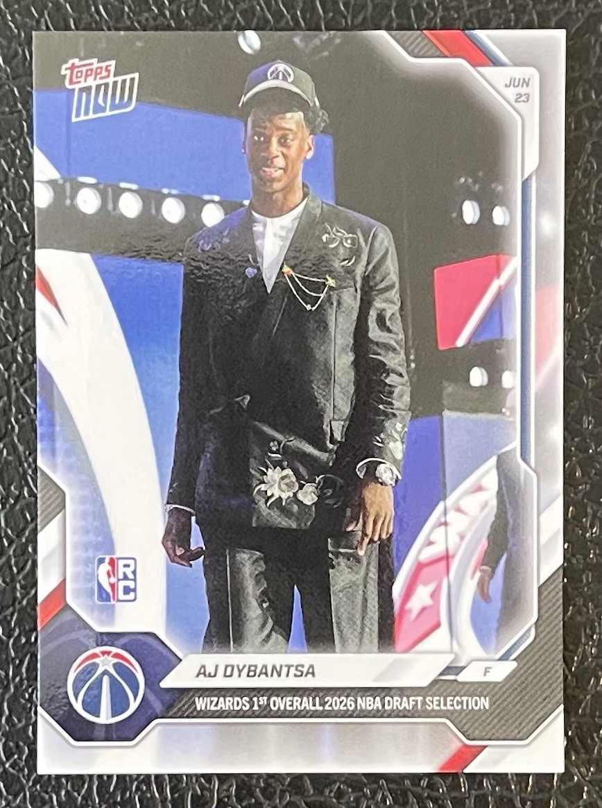 2025-26 NBA Topps Now AJ Dybantsa Draft Night Card