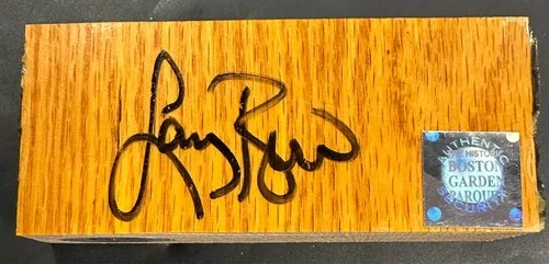 Larry Bird Autographed Authentic Piece Boston Garden Parquet Celtics PSA