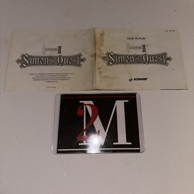 Castlevania II Simon's Quest Nintendo NES Cartridge + Manual + Sleeve Authentic