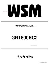 Kubota GR1600EC2 Manuale Officina Servizio Riparazione Trattore Prato