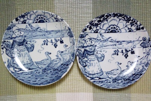 10er Set kleine Desert Teller Dutch Children Boch Made For Royal Sphinx Delfts - Bild 4 von 11