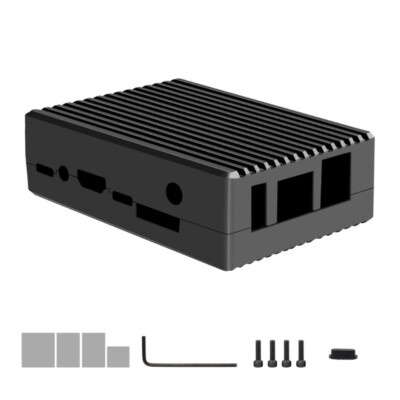Aluminum Case Metal Shell Passive Enclosure Case For 5/5B Accessories