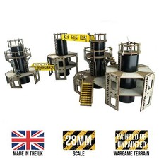 WWG Industry of War Refinery 1  2   28mm Sci-Fi Wargaming Terrain Model Diorama