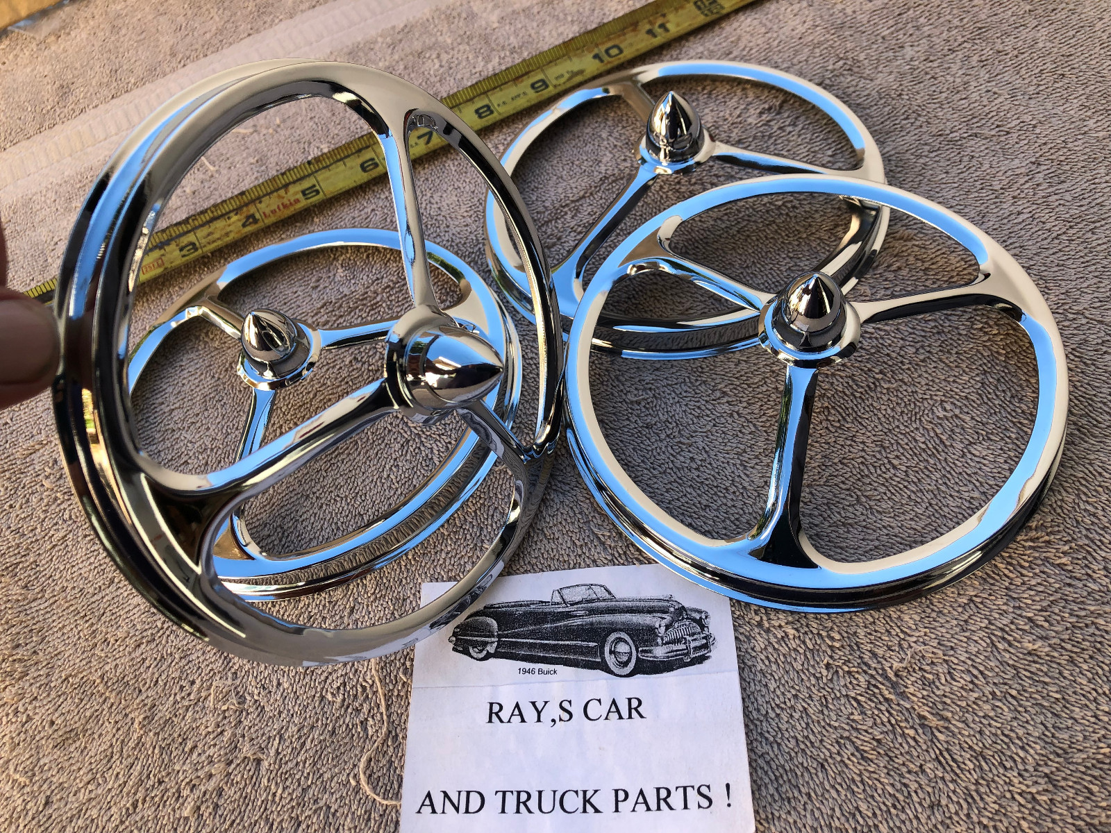 NEW SET OF VINTAGE STYLE BULLET HEAD LIGHT COVERS ! ( WITH 4HEADLIGHTS