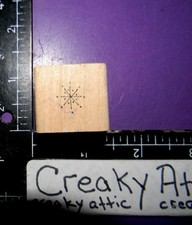 SMALL SNOWFLAKE RUBBER STAMP INKY ANTICS C1-9300