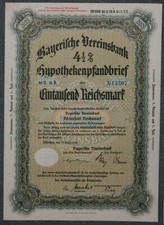 Bayerische Vereinsbank Hypothekenpfandbrief Ser. 11 4,5 % 1940 1000 RM