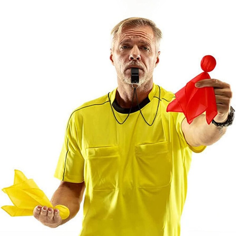 6 Pieces Penalty Flag Football Challenge Flags Football Referee Flag