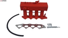 Red Intake Manifold For 94-00 Honda Civic Si B16a Acura Integra Type-r B18c5 Red Intake Manifold For 94-00 Honda Civic Si B16a Acura Integra Type-r B18c5