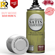 The Army Painter Satin Varnish Spray Paint Varnish for Miniature Protection 400m