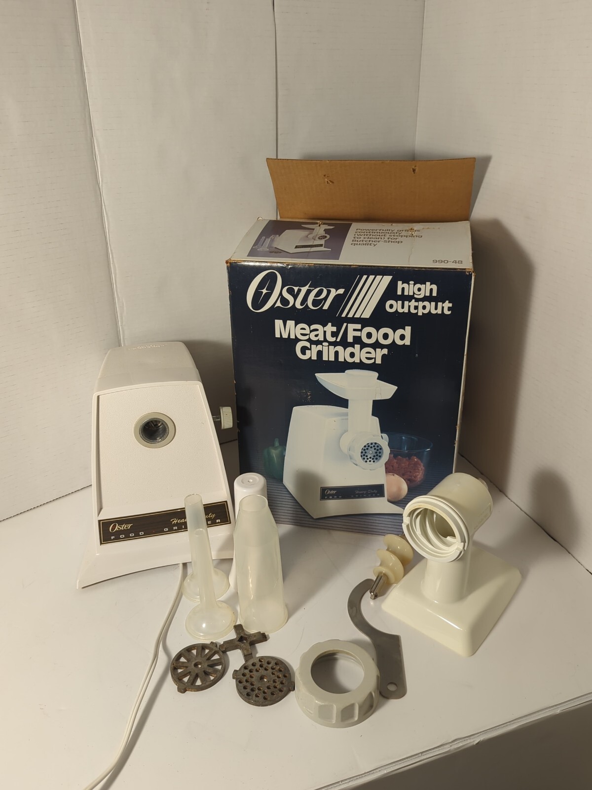 Vintage Oster High Output Meat Food Meat Grinder 4726+ Sausage Maker no