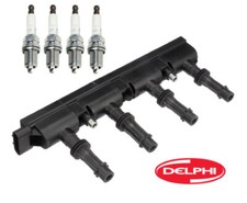 Ignition Coil Pack & Spark Plug DELPHI/AcDelco for Buick Cadillac Chevrolet 1.4L