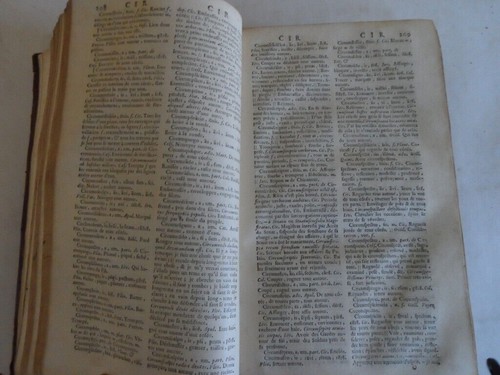 DICTIONARIUM LATINO GALLICUM 1745 hansy VICTOR DE MAROLLES signé boudot rondet - Picture 9 of 12
