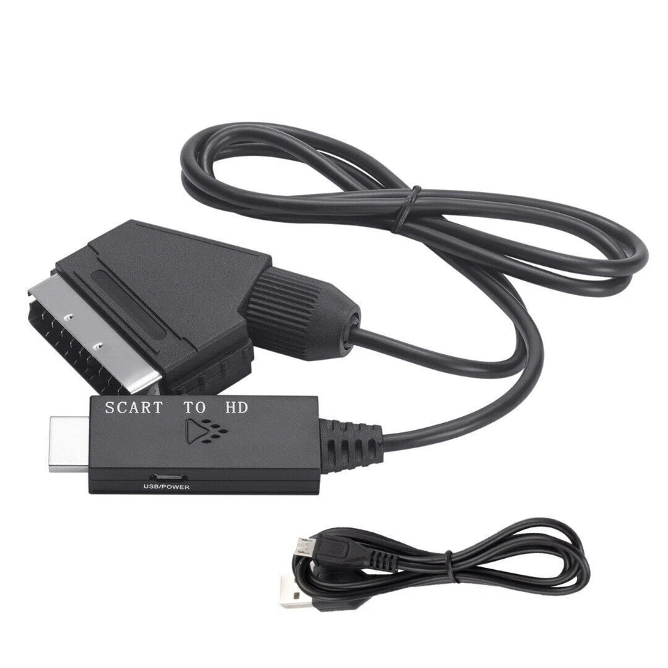 SCART to HDMI Converter SCART to HDMI Adapter Video Audio Converter Video Cable - Bild 3 von 4