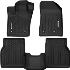 OEDRO Floor Mats Custom for 2017-2025 Jeep Compass  All Weather TPE 1st+2nd Row