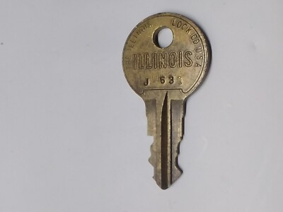 ILLINOIS Lock Key # J631 J 631 Slot Machine Jukebox Wallbox Arcade Coin-op