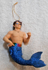 December Diamonds Merman Christmas Ornament
