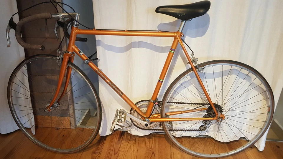 Vélo de course Jacques Anquetil ancien orange vintage cadre Durifort 888  - Photo 2/4