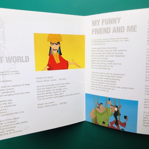 John Debney EMPEROR'S NEW GROOVE Disney Film Soundtrack OST CD Sting ENHANCED VG - Picture 6 of 12