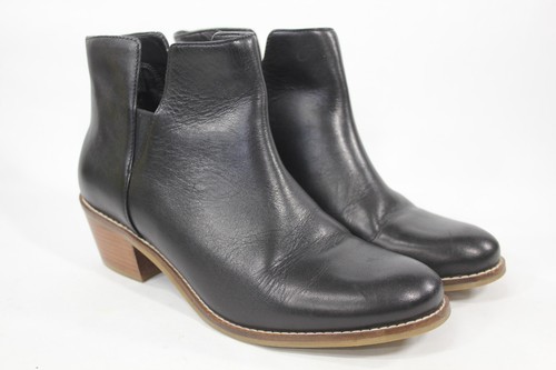 Cole Haan Abbot Size 6B Block Ankle Chelsea Boot Women D44240 Black Leather - Picture 2 of 8