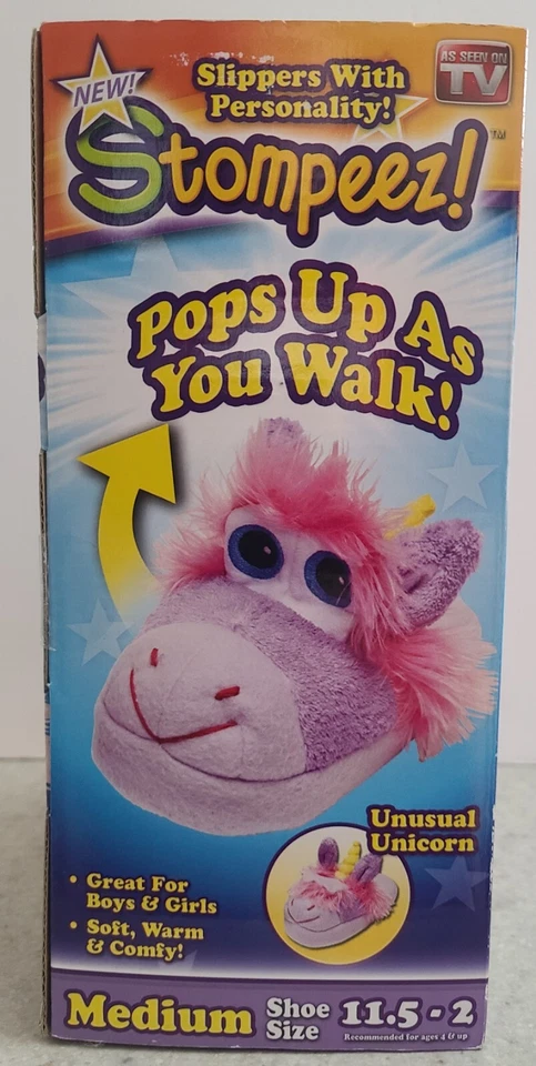 Stompeez! Zapatillas Unicornio Inusual Medianas 11.5 - 2 Como Se Ve en TV Niños Niñas ¡NUEVAS! Foto 2 de 3