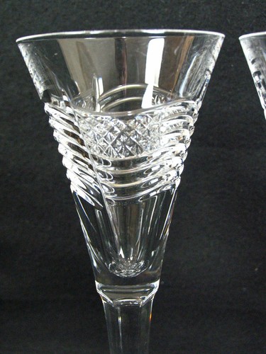 2 Waterford Crystal Champagne Flute "Spirit of America" 9.25" Tall - Picture 2 of 8