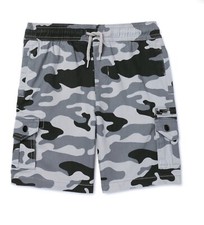 Wonder Nation Boys Gray Camo Stretch Cargo Shorts Size S 6-7 NEW