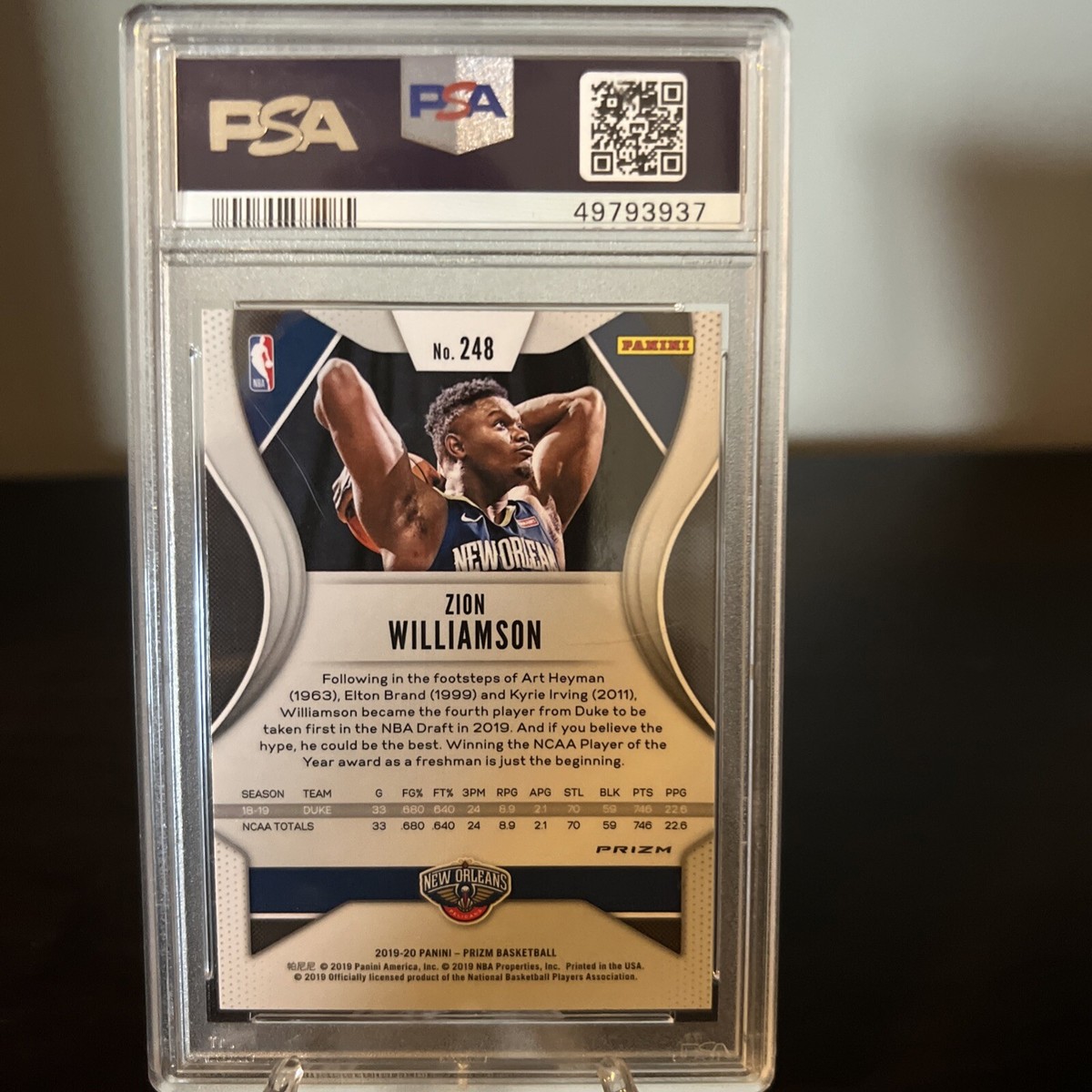 Zion Prizm Fast Break Psa 9 #248 | eBay