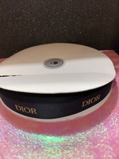 1 Roll 50 Yards Authentic Christian Dior Ribbon Blue With Gold Lettering Holiday
