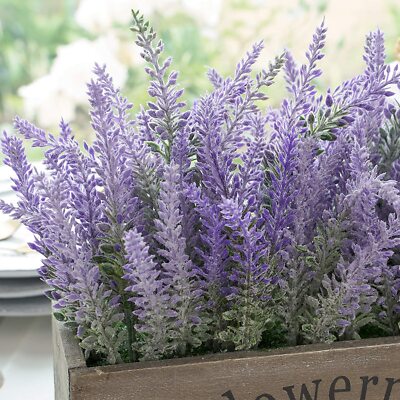 Artificial Lavender Plant Silk Flowers Wedding Decor Table Centerpieces |  eBay