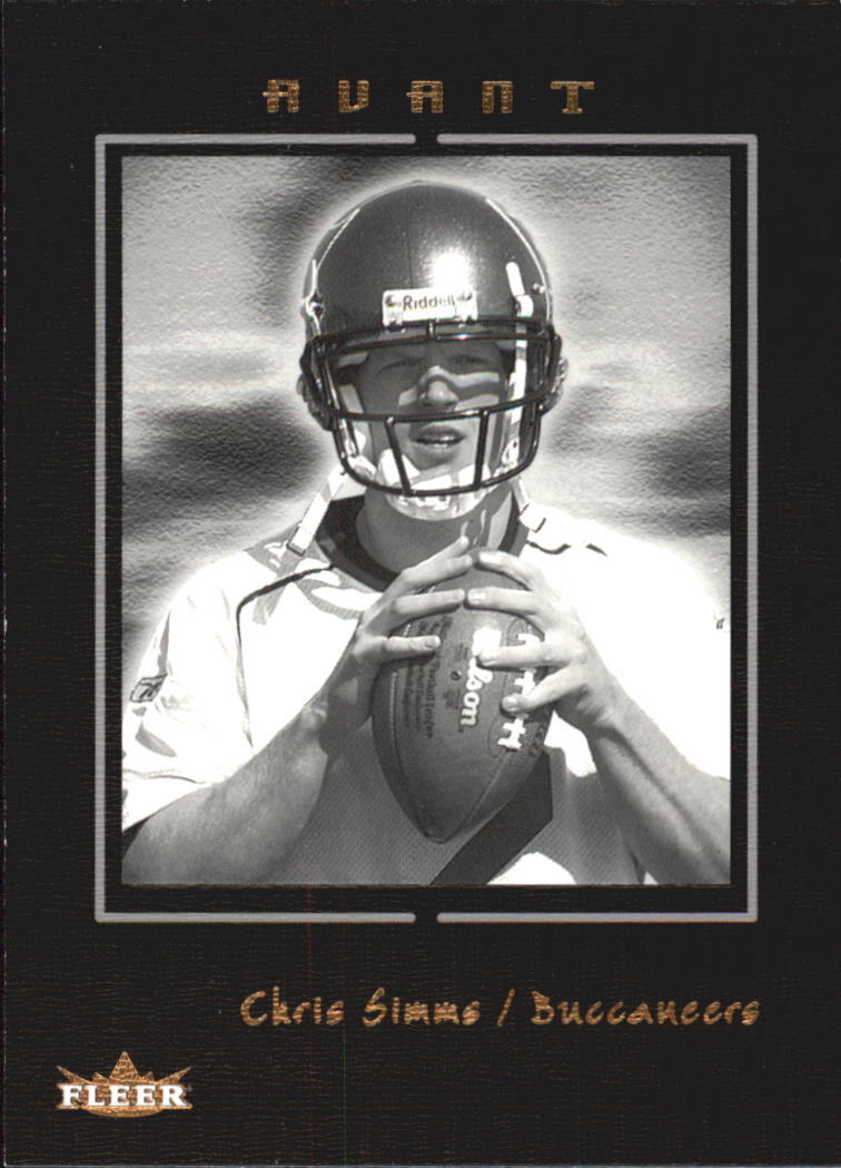 2003 Fleer Avant Black #87 Chris Simms /199 - NM-MT