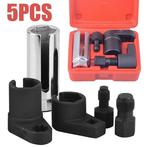 5x Automotive O2 Oxygen Sensor Socket Offset Wrench Remover Thread Chaser Tool - Picture 1 of 12