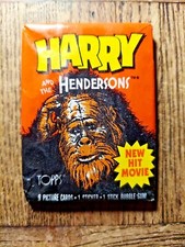HARRY AND THE HENDERSONS TRADING CARDS "1 PACK OF CARDS" TOPPS HARRY AND THE HENDERSONS TRADING CARDS "1 PACK OF CARDS" TOPPS