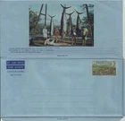 MAURITIUS:  Aerogramme 2 Rs.Historical scene /back: Tune fishing/1982/ MNH