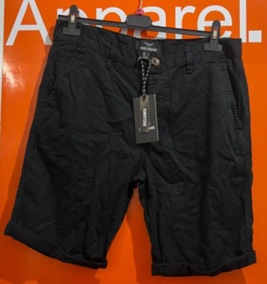  Threadbare Chino Shorts, Black, NEW, Size Small, RRP £30, Sf/15000