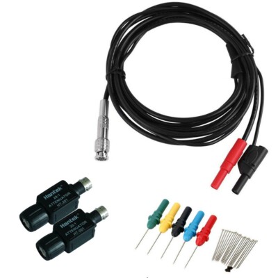 JDTech Test Leads Set - BNC to Dual Banana Head with Back Probe and Attenuator