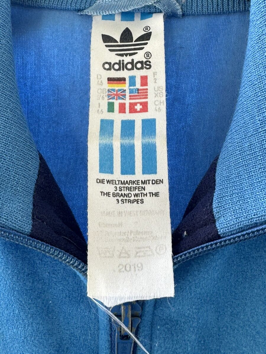 VTG 80s Velour Adidas Track Suit Jacket Only Small EUC Blue VTG 80s Velour Adidas Track Suit Jacket Only Small EUC Blue