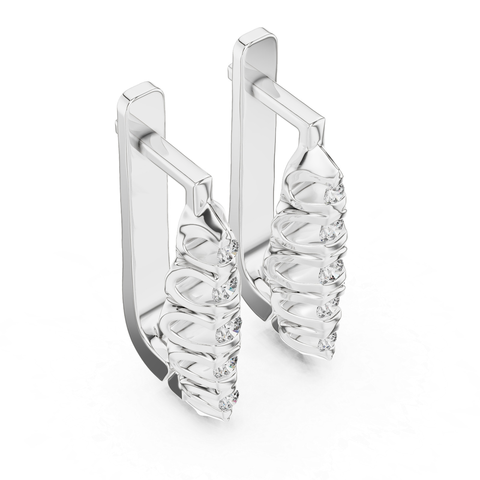 Pendientes colgantes redondos certificados VVS1/D color 16p diamante propuest...