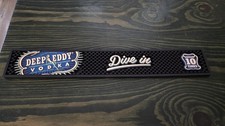 Deep Eddy Vodka Bar Mat Spill Rail Drip Mat Black Blue White Dive In