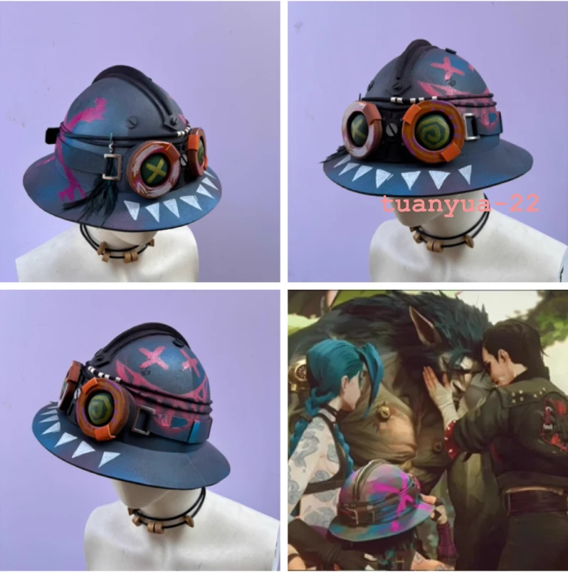 LOL Arcano: League of Legends Isha Sombrero Gorra Tocado Halloween Juegos con disfraces utilería Foto 2 de 4