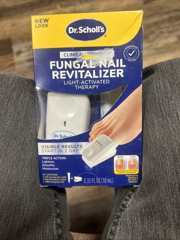 Dr. Scholl's Fungal Nail Treatment and Revitalizer LED Light Therapy NEW/SEALED