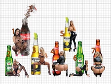 Hot Pin Up Girls 2 PC Waterproof Sticker Customizable *see description*