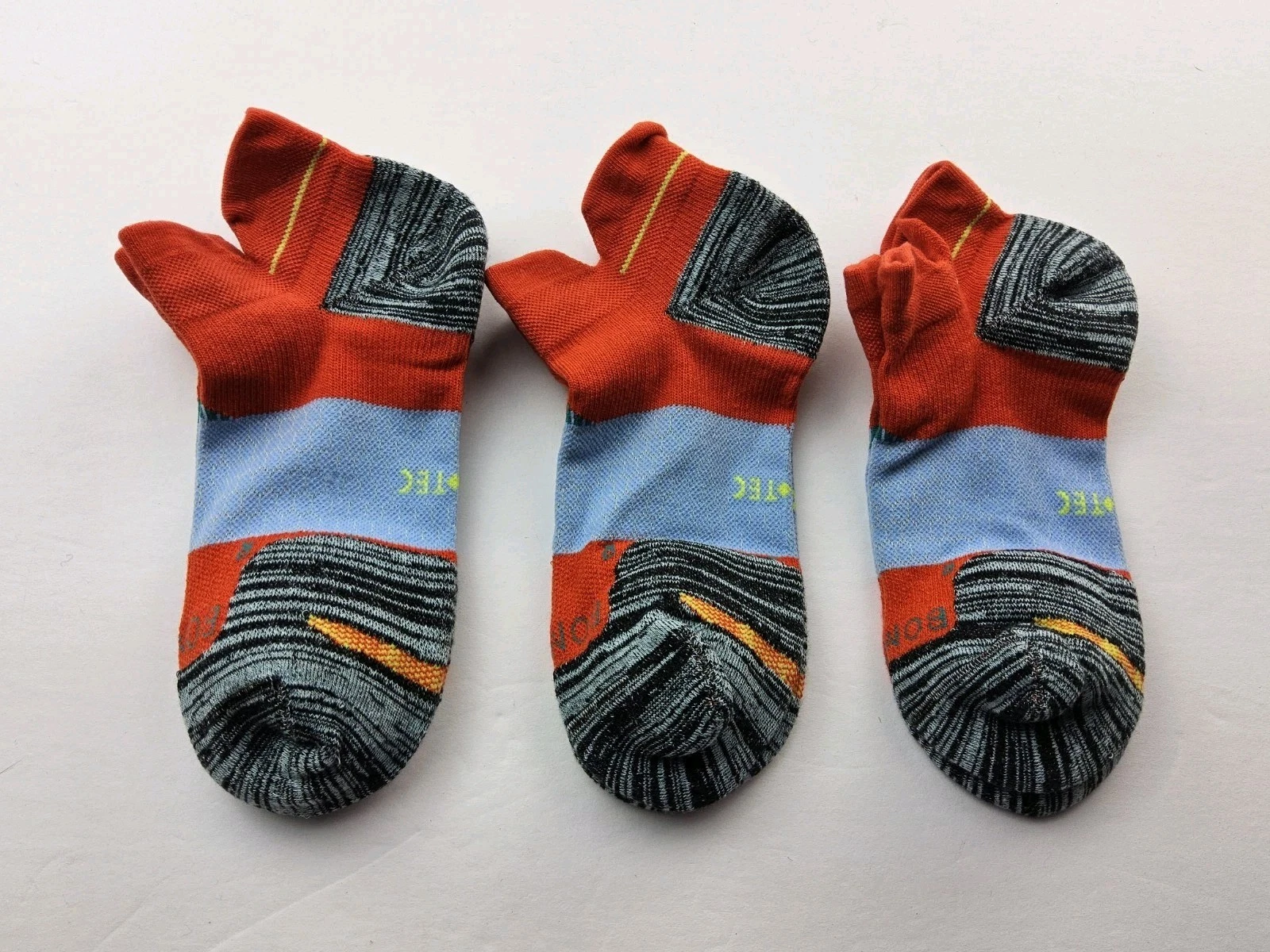 Bombas Hex-Tec Athletic Ankle Socks Lot Of 3 Pairs Size M