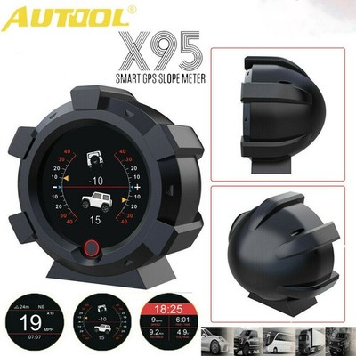 Autool X95 GPS-Inklinometer Neigungsmesser Multiachs-Gyroskop LCD Offroad