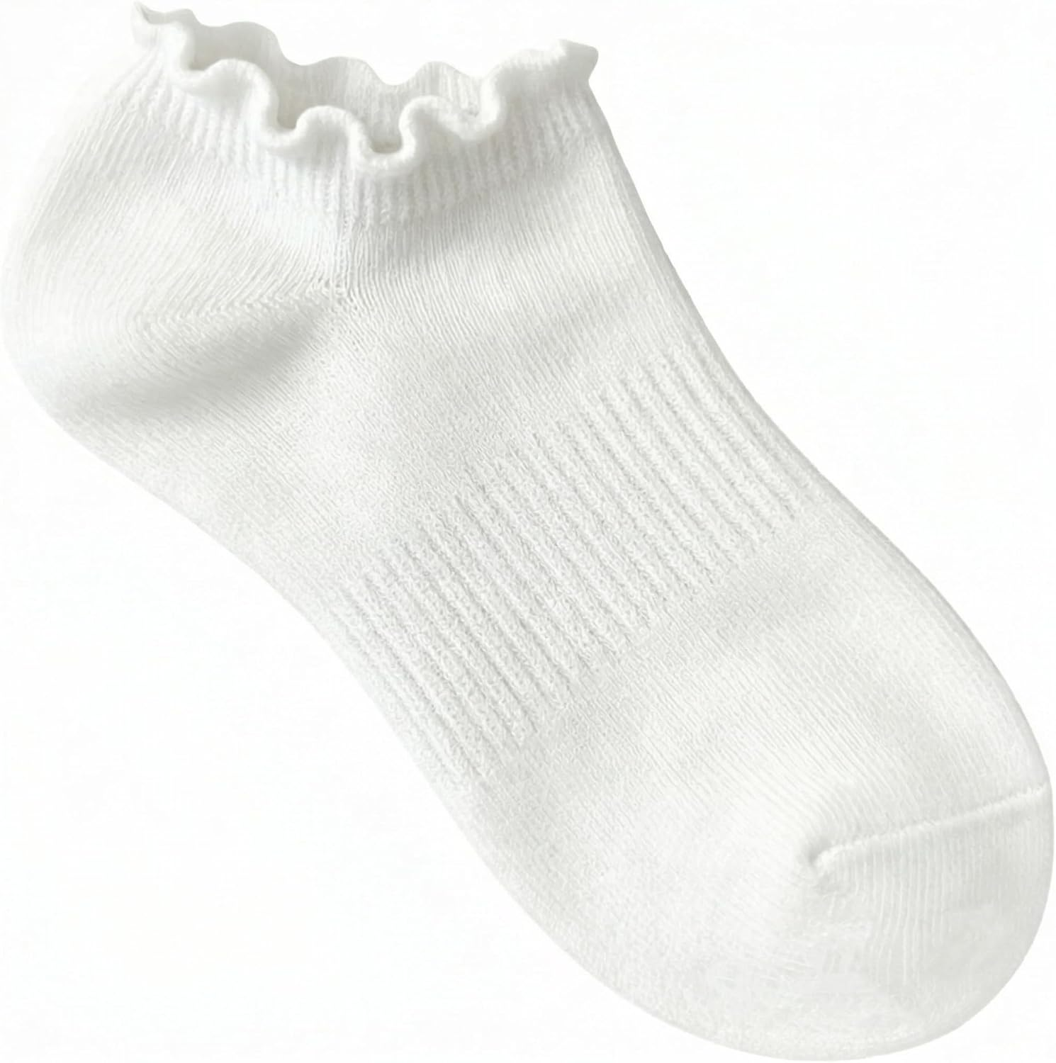 6 Pairs No Show Socks for Women Ruffle Socks Cute Ankle Socks | Low Cut Frilly S