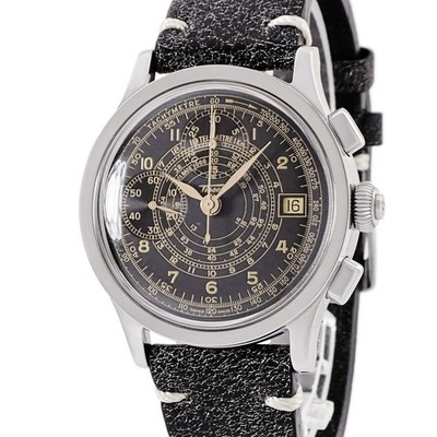 TISSOT Heritage Chrono Janeiro Z199 T66.1.428.52 Black Chronograph Date Li