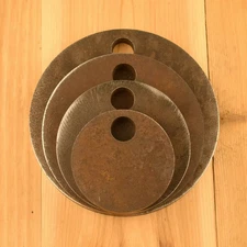 1/2" AR500 Steel Shooting Targets 3" 4" 5" 6" Circle Set of FOUR