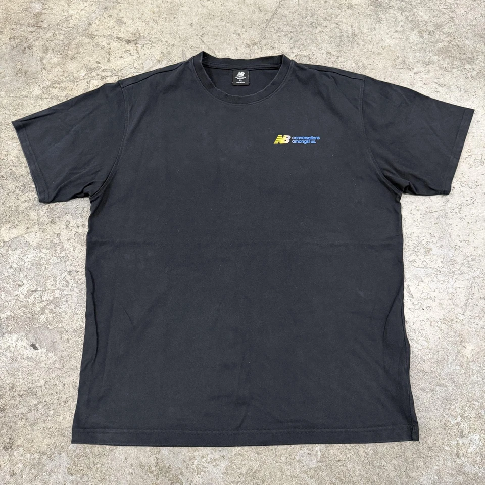 Camisa New Balance Para Hombres XL Negra Conversaciones Amongst Us Camiseta Gráfica Cuello Redondo Foto 2 de 4